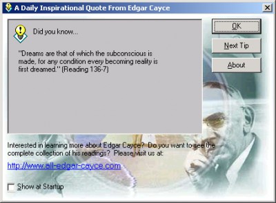 A Daily Inspirational Quote From Edgar Cayce 1.0.1 screenshot