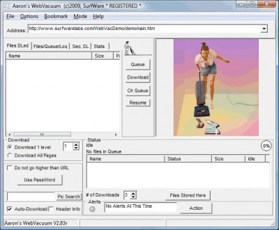 Aaron's WebVacuum 2.90f screenshot