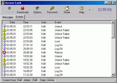 Access Lock 3.304 screenshot