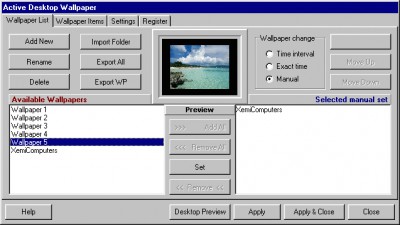 Active Desktop Wallpaper 1.1 screenshot
