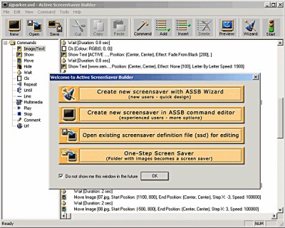Active ScreenSaver Builder 4.3 screenshot