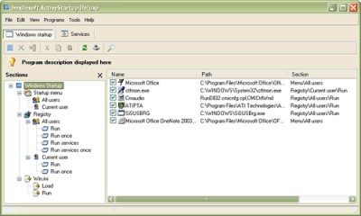 ActiveStartup Deluxe 1.21 screenshot ActiveStartup Deluxe 1.21 screenshot