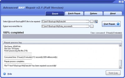 Advanced BKF Repair 1.0 screenshot