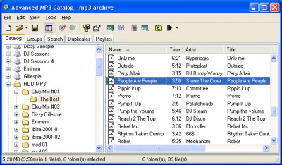 Advanced MP3 Catalog Pro v3.10 screenshot
