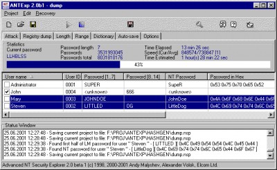 Advanced NT Security Explorer 2.0 screenshot