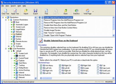 Advanced Security Administrator 14.01 screenshot