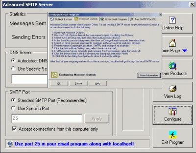 Advanced SMTP Server 5.263 screenshot