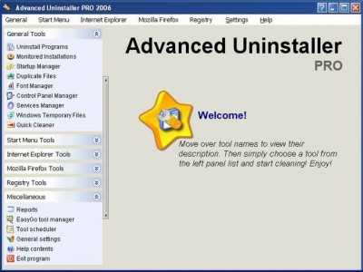 Advanced Uninstaller PRO 2005 7 screenshot