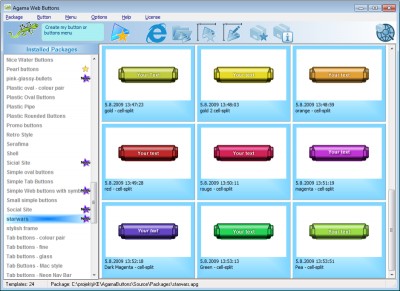 Agama Web Buttons 3.0 screenshot