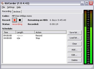 AirCorder 1.1.0.68 screenshot
