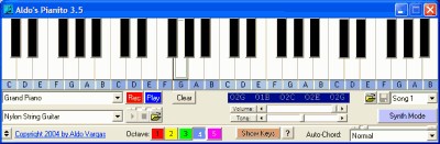 Aldo's Pianito 3.1 screenshot