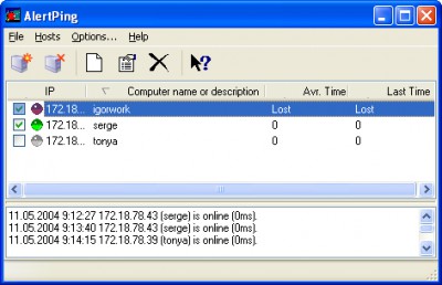 AlertPingPro 2.6 screenshot