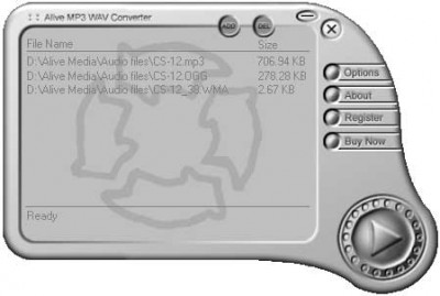 Alive MP3 WAV Converter 3.8.0.9 screenshot