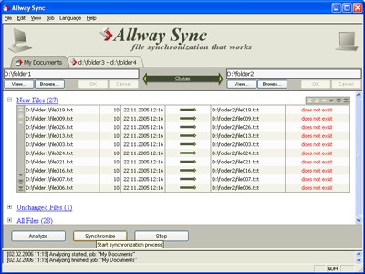 Allway Sync 5.5.8 screenshot