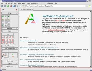 Amaya 9.5.3 screenshot