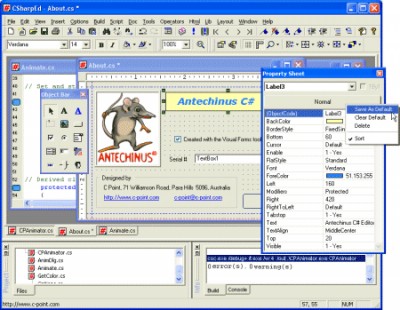 Antechinus C# Programming Editor 4.1 screenshot