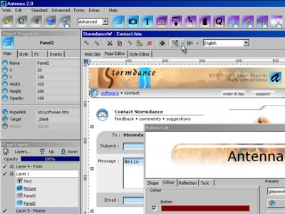 Antenna - Web Design Studio 2.6 screenshot