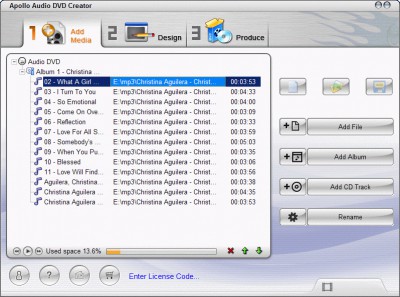 Apollo Audio DVD Creator 1.1.0 screenshot