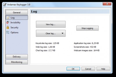 Ardamax Keylogger 2.6 screenshot