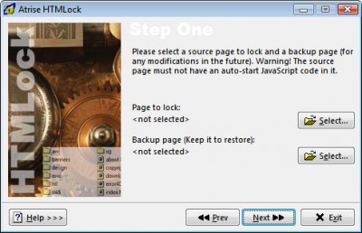 Atrise HTMLock 2.2.1 screenshot