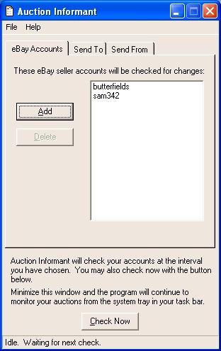 Auction Informant 2.0 screenshot