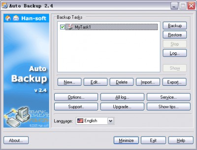 Auto Backup 2.4.3.1013 screenshot