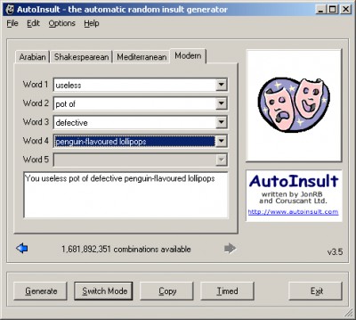 AutoInsult 3.4 screenshot