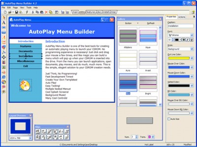 AutoPlay Menu Builder 5.1 screenshot