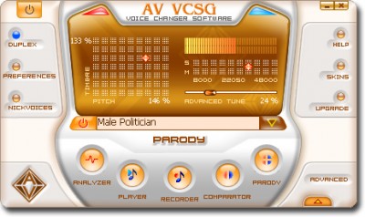 AV Voice Changer Software Gold 7.0.71 screenshot