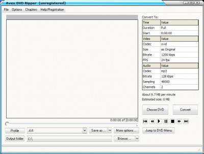 Avex DVD Ripper Platinum screenshot