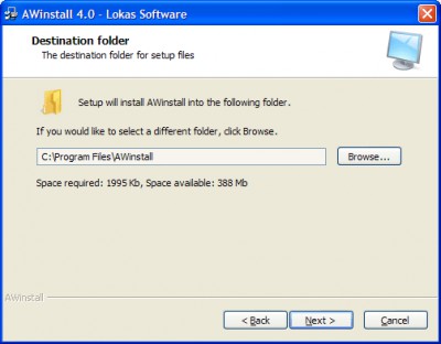 AWinstall 4.6 screenshot