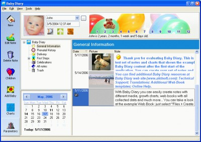 Baby Diary 2.0.360 screenshot