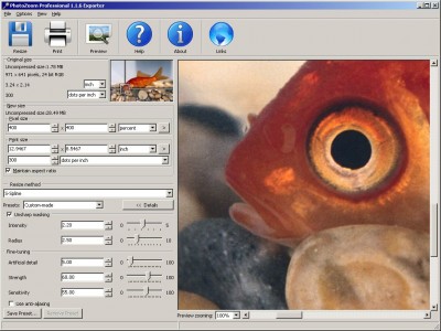 BenVista PhotoZoom Pro 1.2.6 screenshot