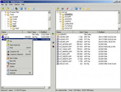 BigSpeed Zip OCX 3.1 screenshot