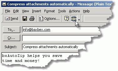 bxAutoZip for Outlook screenshot