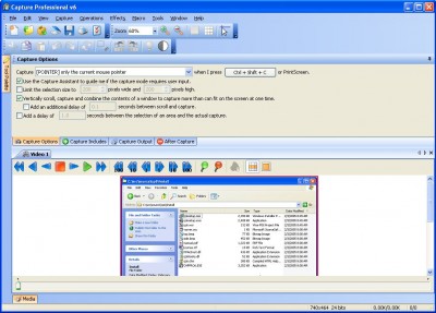 Capture Professional 6.05 screenshot