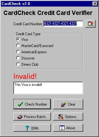 CardCheck 2.2 screenshot