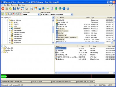 CDBurnerXP Pro 3.0.116 screenshot