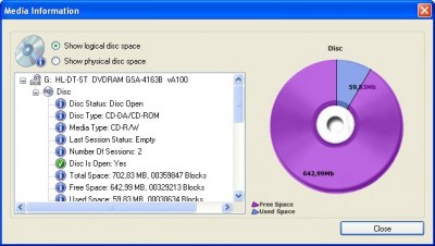 CDBurnerXP v2.2.7 screenshot
