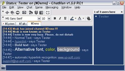 ChatMan 1.5 screenshot