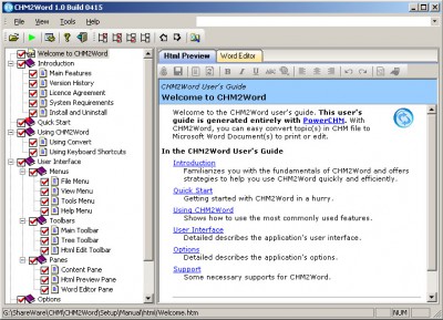 CHM2Word 5.2 screenshot