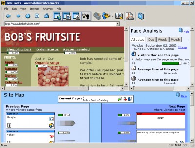 ClickTracks Analyzer 6.5.2 screenshot ClickTracks Analyzer 6.5.2 screenshot