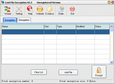 Cool File Encryption 2.2 screenshot