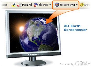 Crawler 3D Earth Screensaver 4.2 screenshot