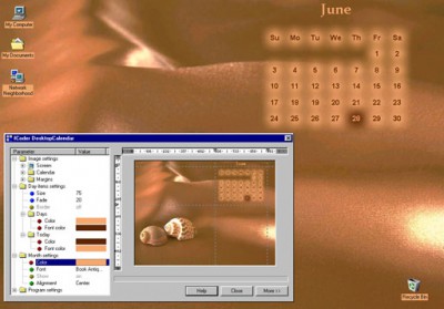 DesktopCalendar 1.0 screenshot