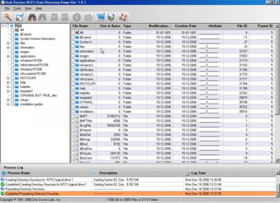 Disk Doctors NTFS Data Recovery 1.0.1 screenshot