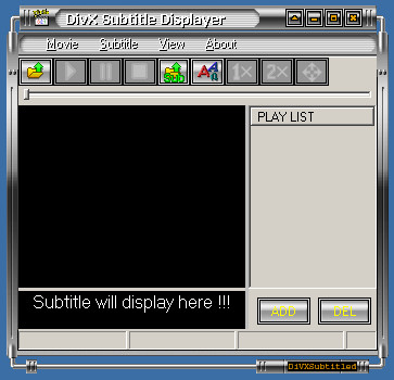 DivX Subtitle Displayer 4.54 screenshot