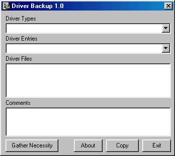 Driver Backup 1.0 screenshot