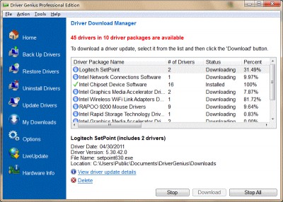 Driver Genius Professional Edition 2004 screenshot