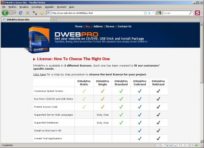 DWebPro 8.4.4 screenshot